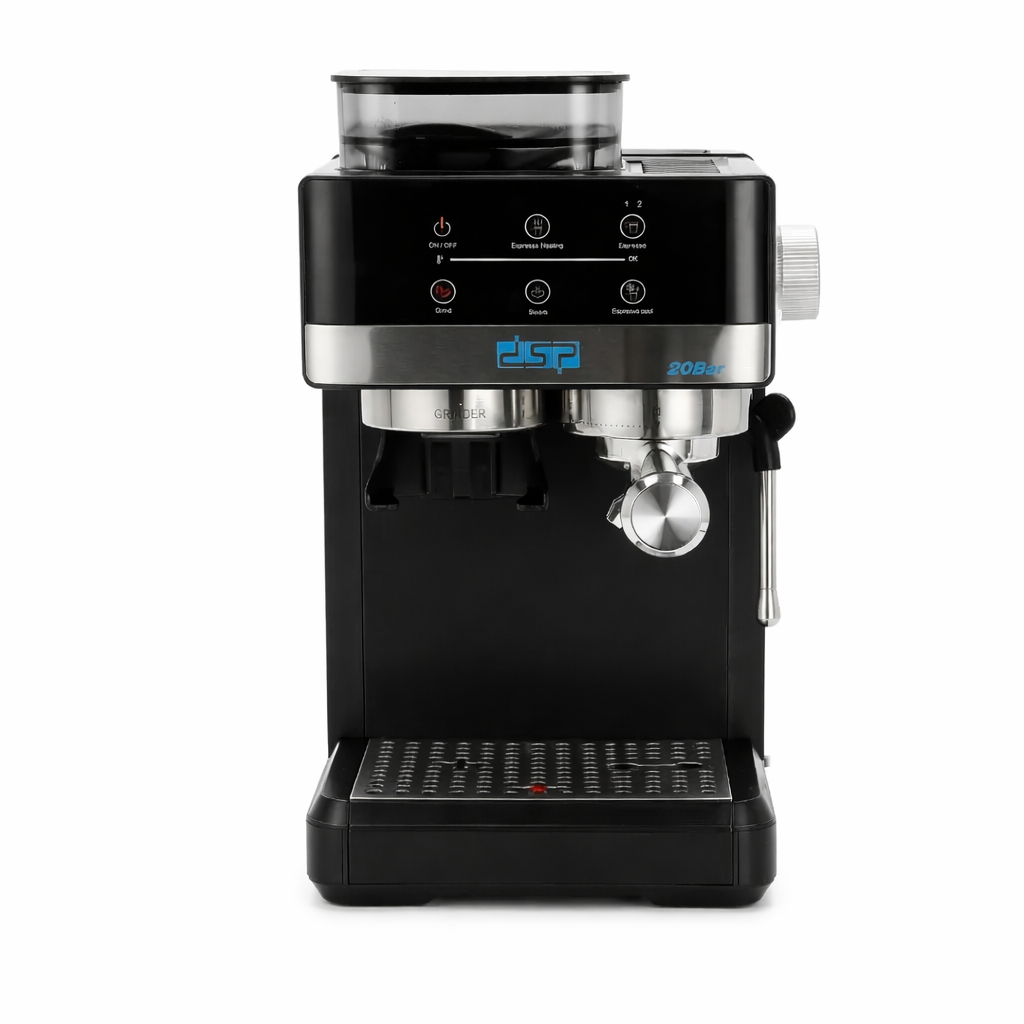 Machine à Café Espresso Avec Grinder DSP 1,7L 20 Bar – 1350W | DOKANI