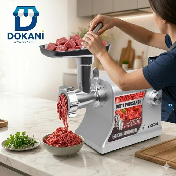 Hachoir A Viande Lexical 2000W- Gris | DOKANI