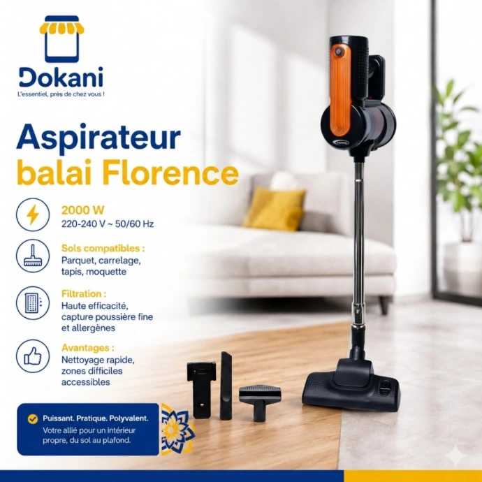 Aspirateur Balai Florence  2000W - Orange