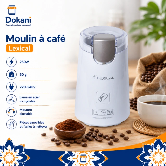 Moulin A Café Lexical 250W Blanc