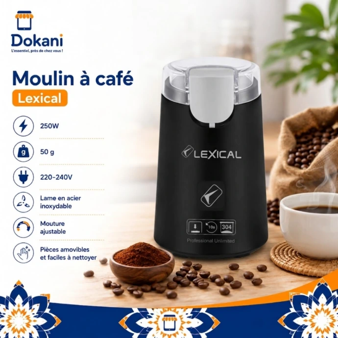 Moulin A Café Lexical 250W Noir