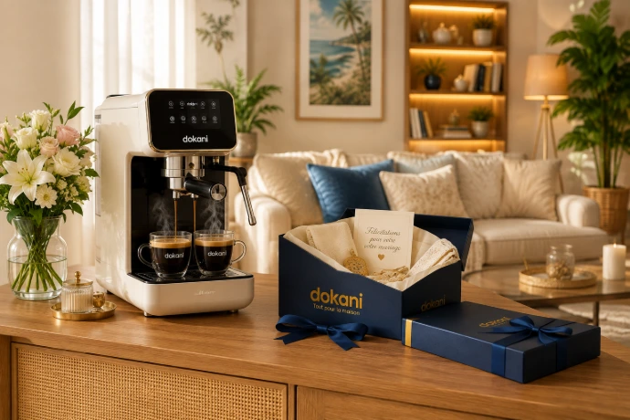 Machine expresso haut de gamme offerte pour un mariage en Tunisie - Dokani.tn
