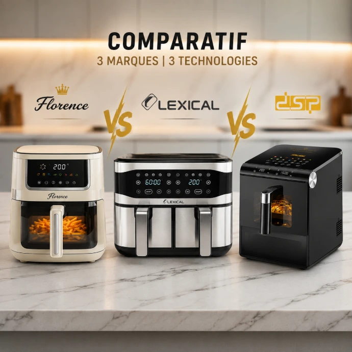 tableau comparatif airfryers capacité puissance prix tunisie Dokani 2026