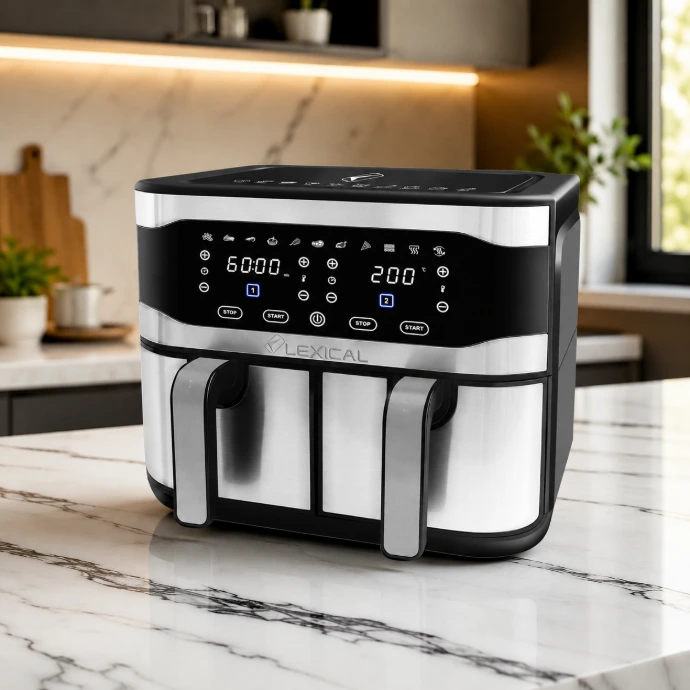AirFryer 2 Paniers 2100W 9L-Lexical