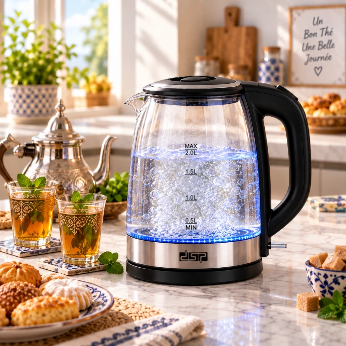 Bouilloire électrique pour thé et petit déjeuner en Tunisie