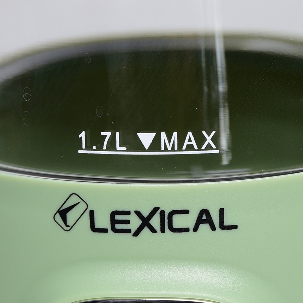 Bouilloire Electrique Lexical Avec Afficheur Température 2200W Vert 1,7L