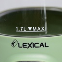 Bouilloire Electrique Lexical Avec Afficheur Température 2200W Vert 1,7L