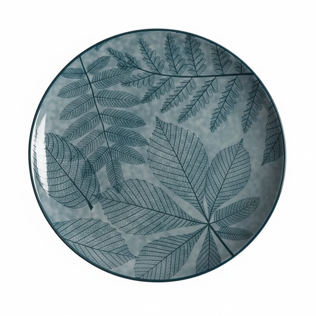 Service a Table en Porcelaine 12 Pièces Golden House Vert