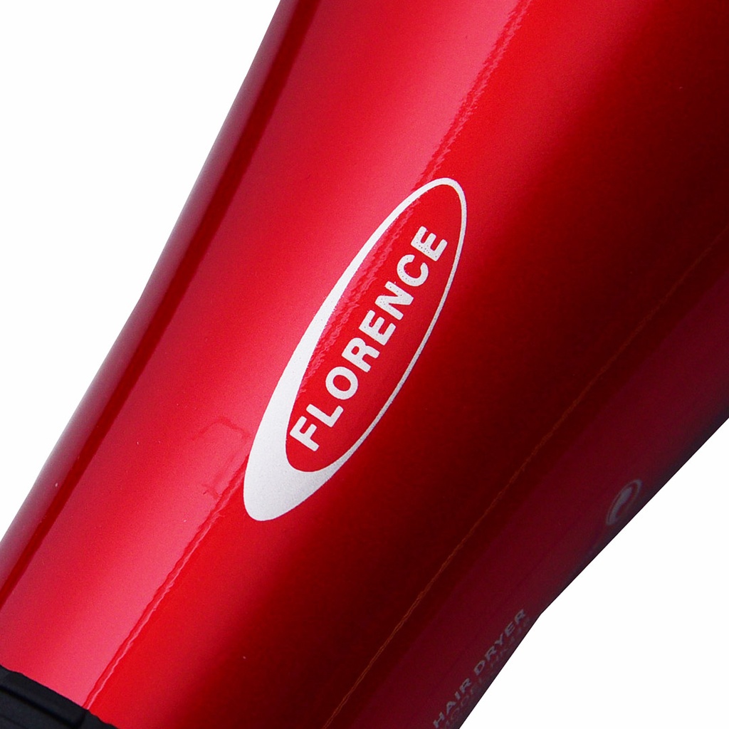 Coffret Séche Cheveux + Brosse Florence 13000 RPM 2200W Rouge 