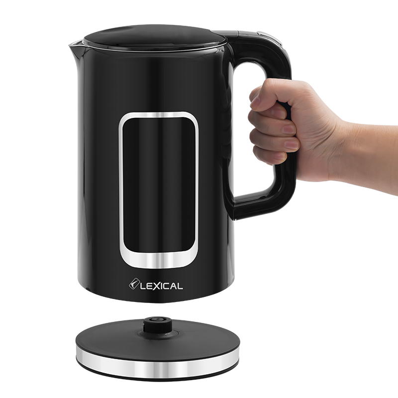 Bouilloire Electrique Lexical Avec Afficheur Température 2200W Noir 1,7L