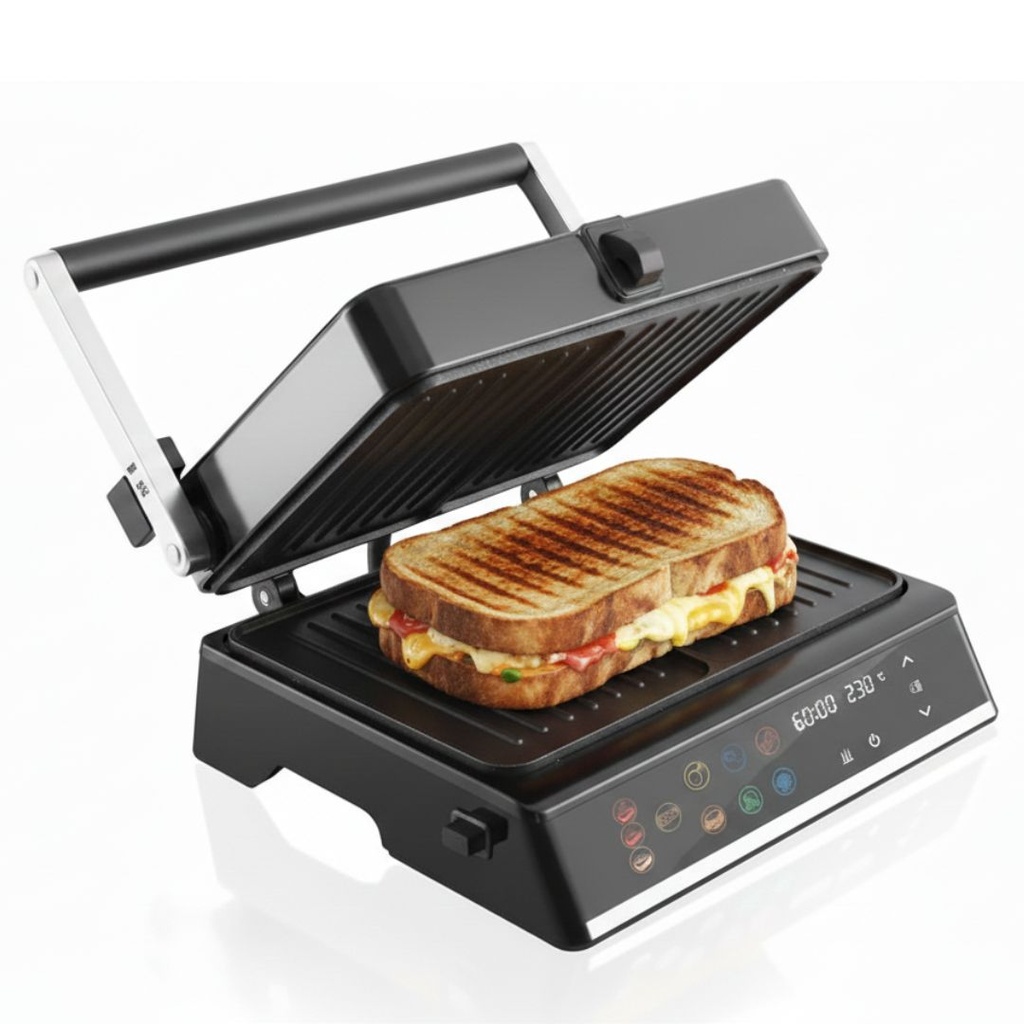 Appareil de Cuisson et Grill 2en1 Extra Large Lexical Avec afficheur 2000W 