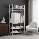 Portant vêtements Et Organisateur à 4 Niveaux de Rangement