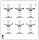 Lot De 6 Coupes AQua Diamond 18 cl