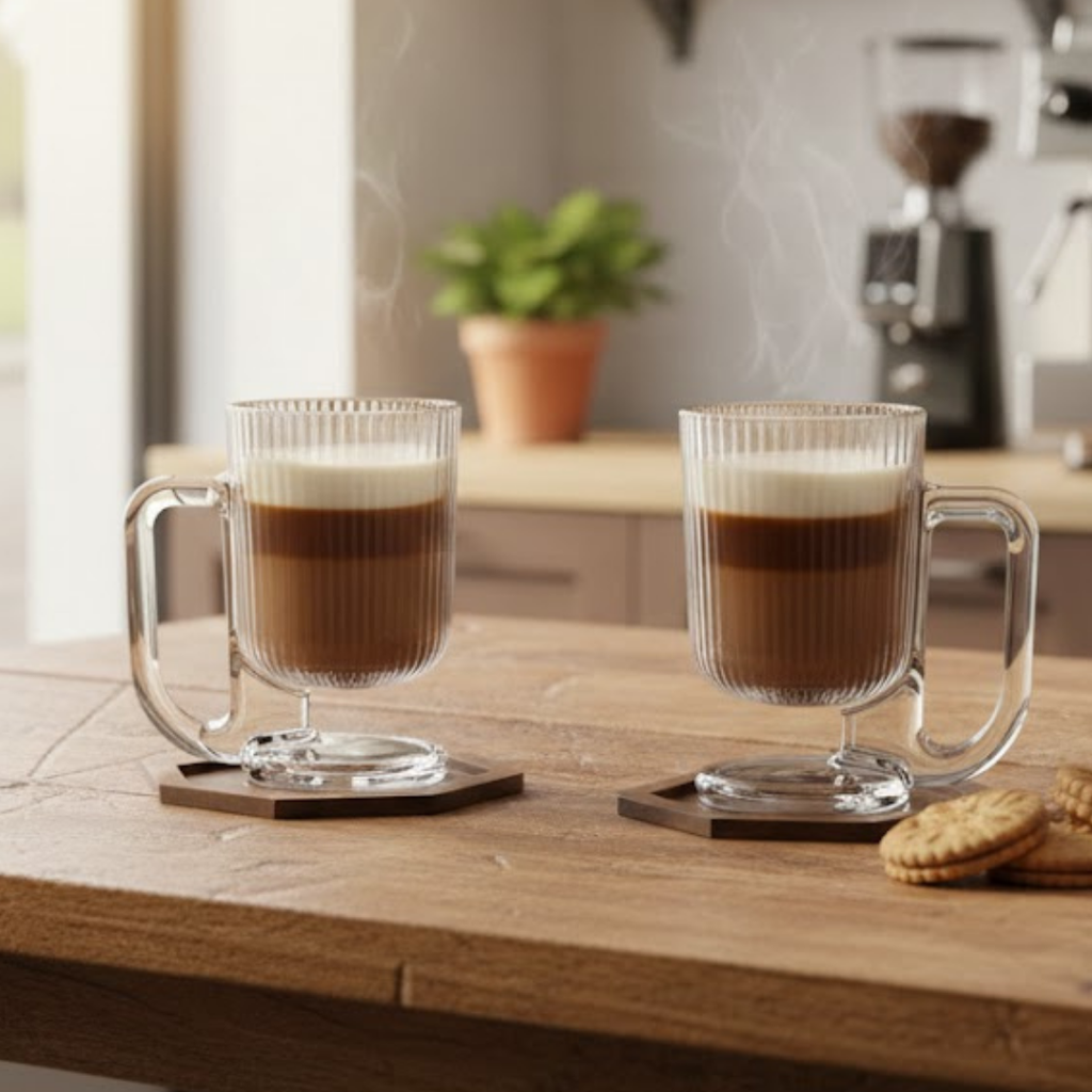 Lot De 3 Mugs  City Glass Savor 22 cl 