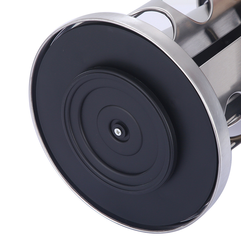 Set Porte Épices 21 Pièces Avec Support Tournant Argent