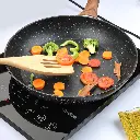 Set De 3 Poêles Granite Hot Chef Noir 20 , 24 et 28Cm