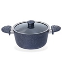 Batterie de Cuisine 22 Pièces Granite Golden House Bleu Nuit