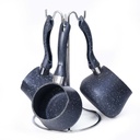 Batterie de Cuisine 22 Pièces Granite Golden House Bleu Nuit