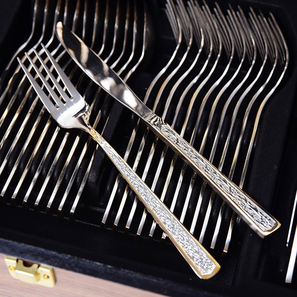 Coffret Ménagère De Cuisine 75 Pièces Golden House - Model 4