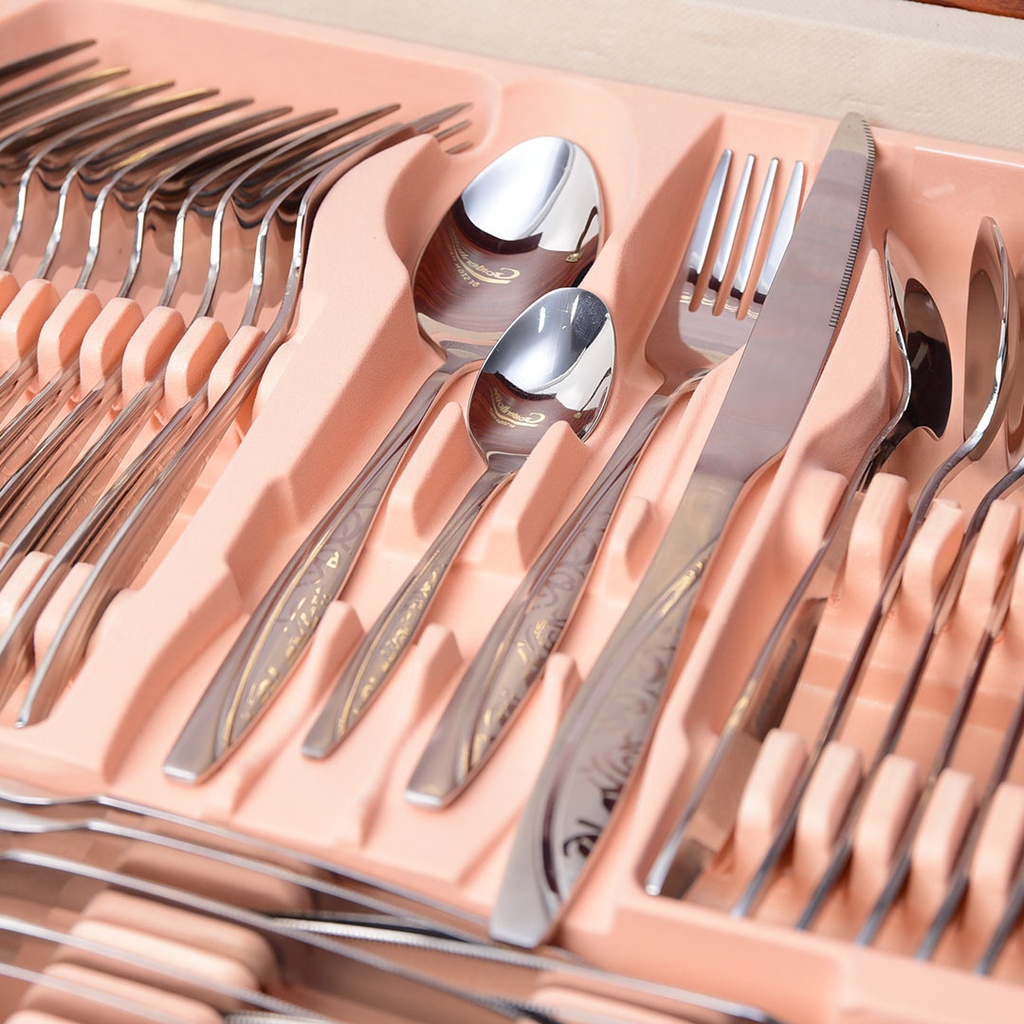 Coffret Ménagère De Cuisine 86 Pièces Golden House - Model 8