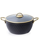 Batterie De Cuisine Vivaldi Lidya Diamond 9 Pièces Granite Noir