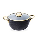 Batterie De Cuisine Vivaldi Lidya Diamond 9 Pièces Granite Noir