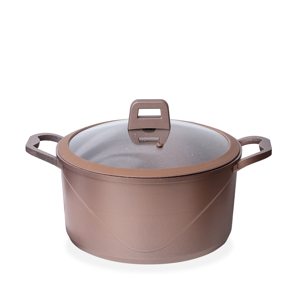 Batterie De Cuisine Vivaldi Reby 12 Pièces Granite Rose Gold