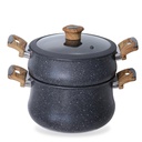 Batterie De Cuisine Vivaldi  24 Pieces En Granite Gris