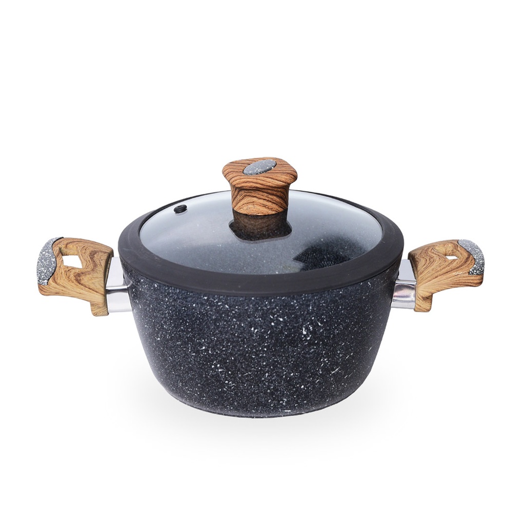 Batterie De Cuisine Vivaldi  24 Pieces En Granite Gris