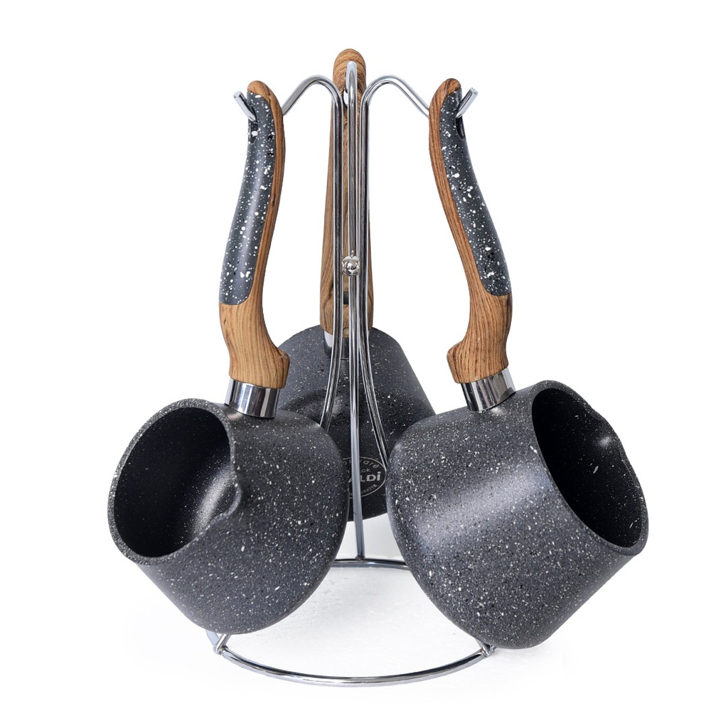 Batterie De Cuisine Vivaldi  24 Pieces En Granite Gris