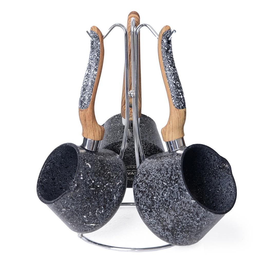 Batterie De Cuisine Vivaldi  24 Pieces En Granite Gris