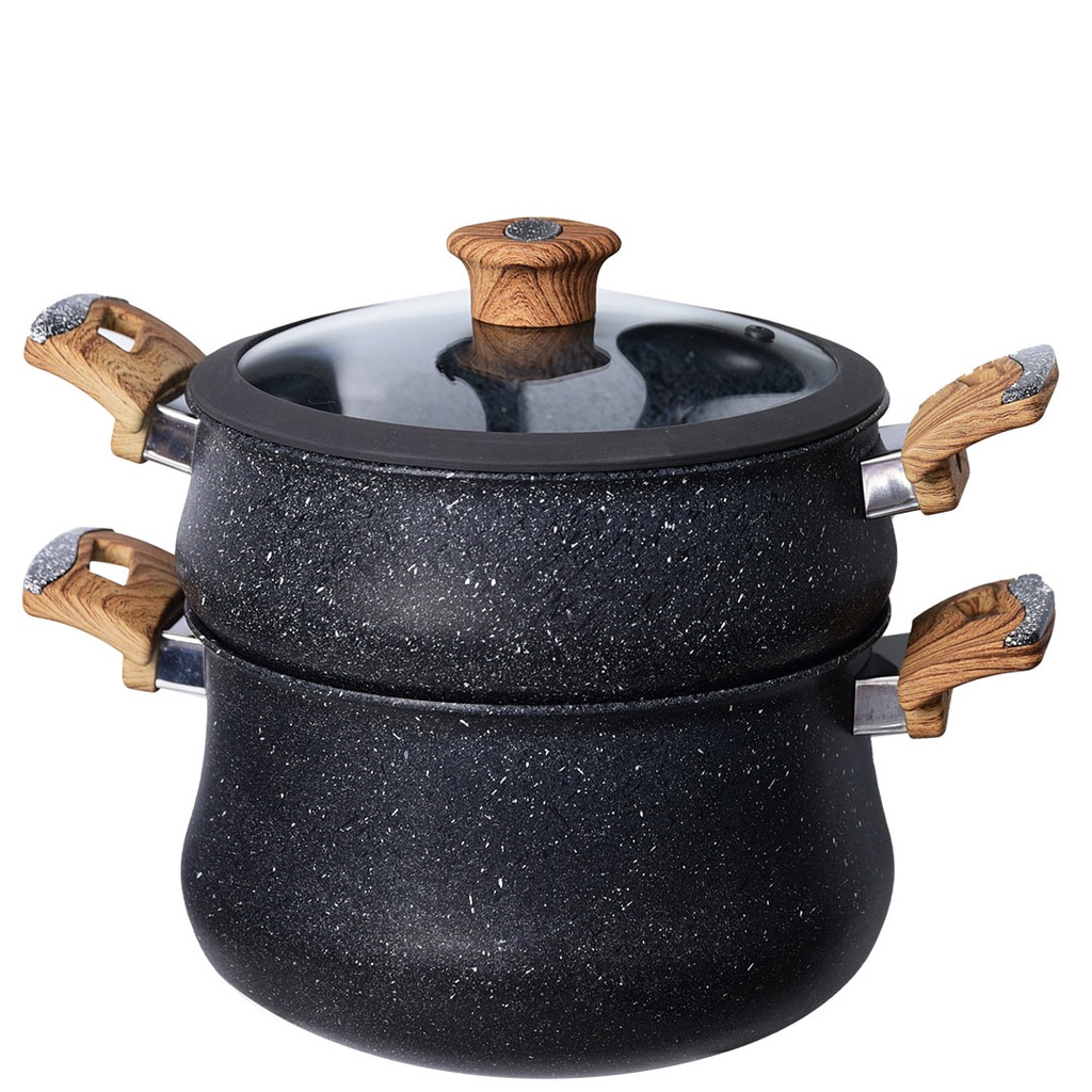 Batterie De Cuisine Vivaldi  20 Pieces En Granite Gris