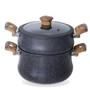 Batterie De Cuisine Vivaldi  20 Pieces En Granite Gris