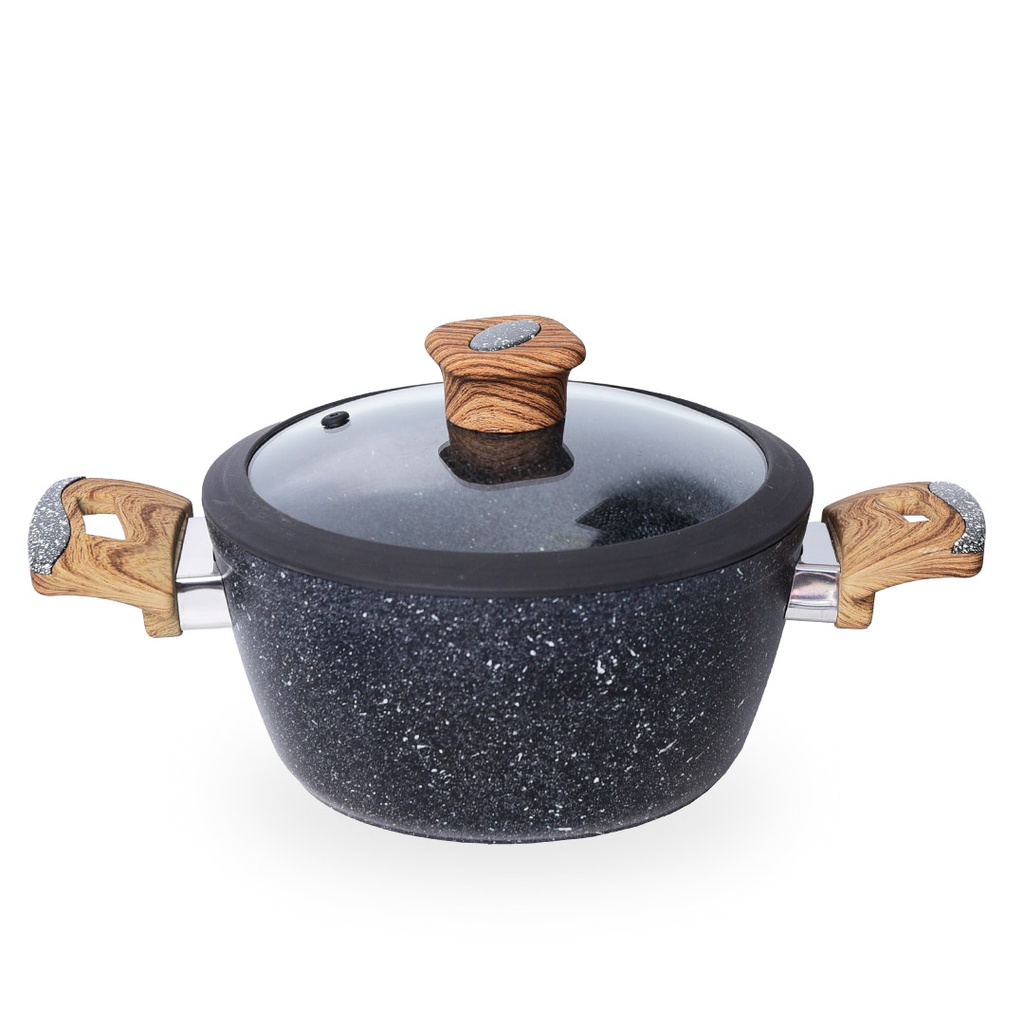 Batterie De Cuisine Vivaldi  20 Pieces En Granite Gris