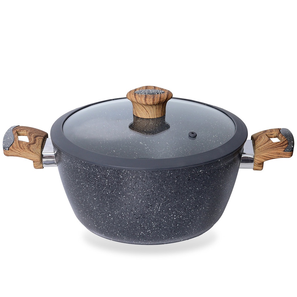 Batterie De Cuisine Vivaldi  20 Pieces En Granite Gris