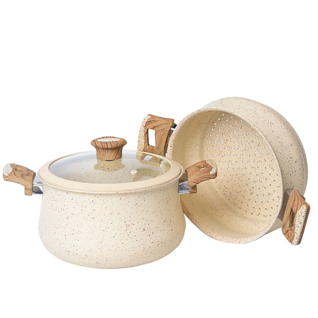 Batterie De Cuisine Vivaldi  20 Pieces En Granite Beige