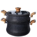 Batterie De Cuisine Vivaldi  20 Pieces En Granite Noir