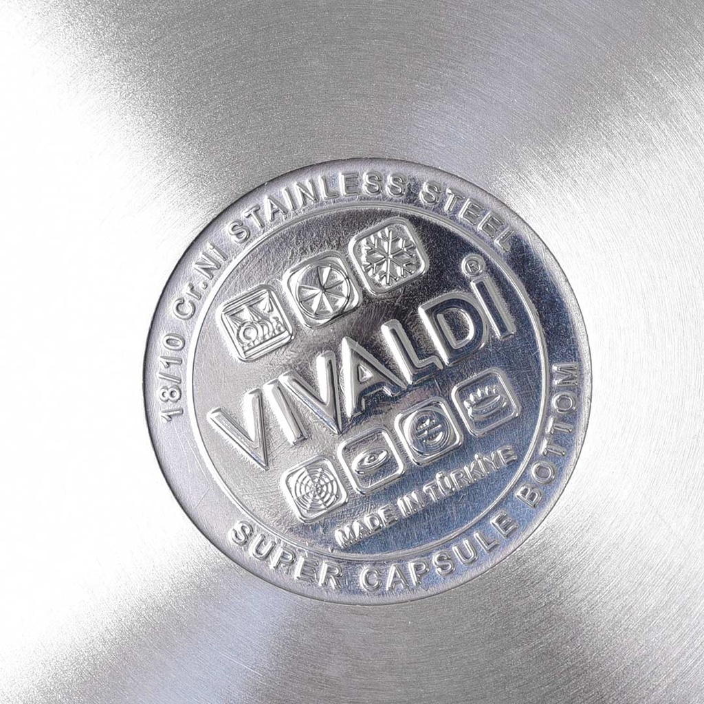 Casserole Inox 18/10 Vivaldi 20 cm