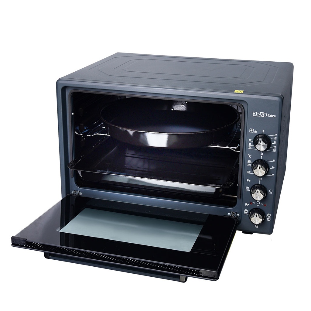 Four Électrique Avec Turbo Fan Enzo 70L Gris Charbon