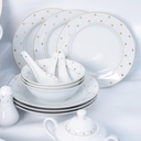 Service à Table en Porcelaine 72 Pièces Bravo