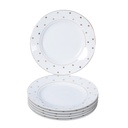 Service à Table en Porcelaine 72 Pièces Bravo