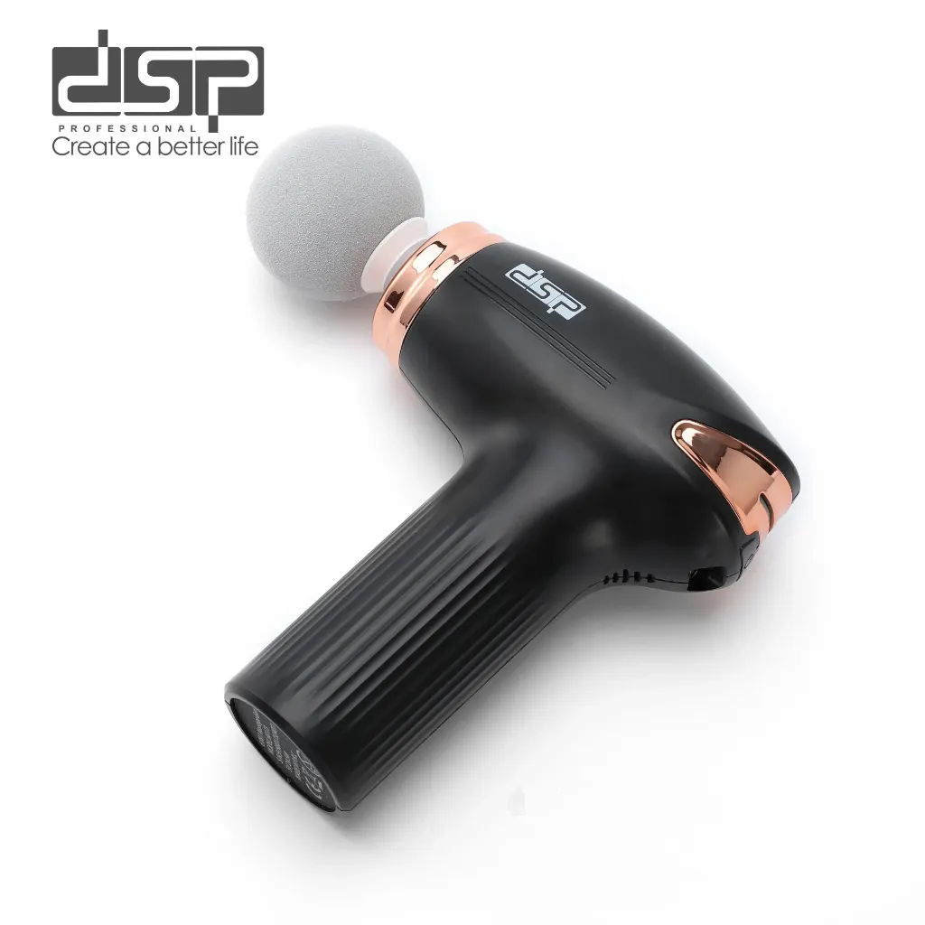 [80173N] Pistolet de Massage DSP Professionnel 7-EN1 - 6 Vitesses Noir.webp