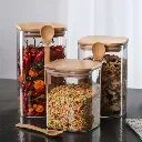 [MB4593-3] Lot de 3 Boite En verre avec Couvercle en Bois Bambou (1).webp