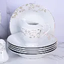 Service à Table en Porcelaine 72 Pièces Bravo Doré Motif 6 (1).webp