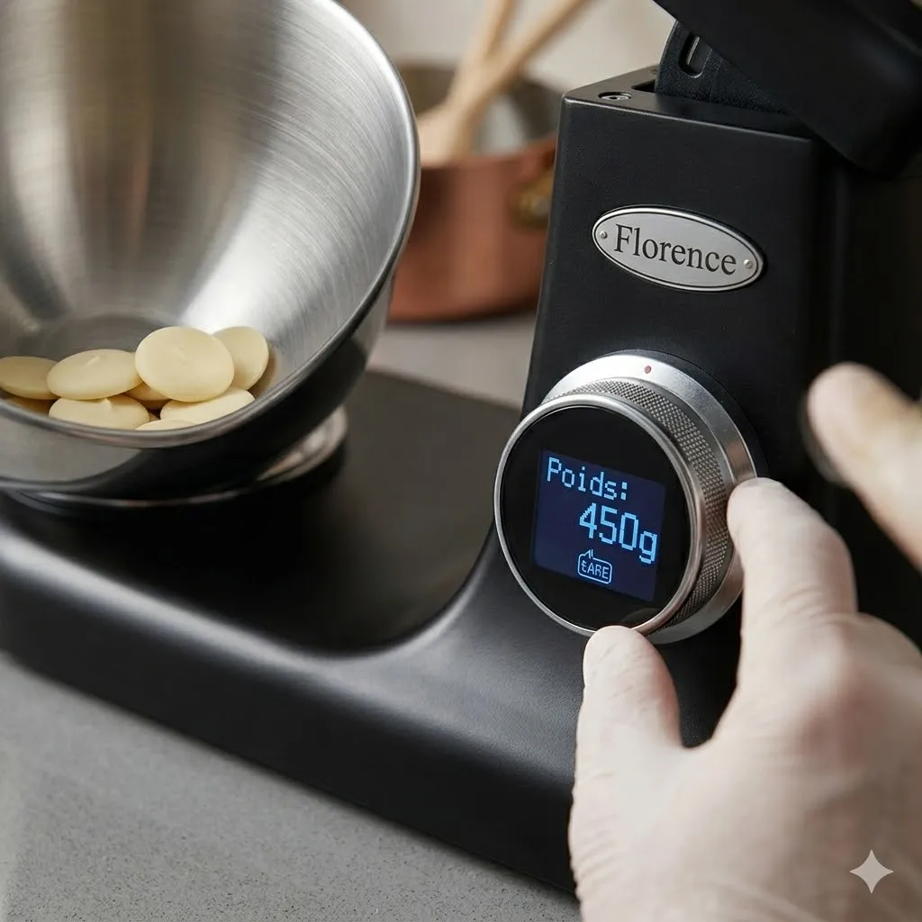 Robot Pétrin Florence 7L - 2000W avec Afficheur LCD - Noir 2.webp