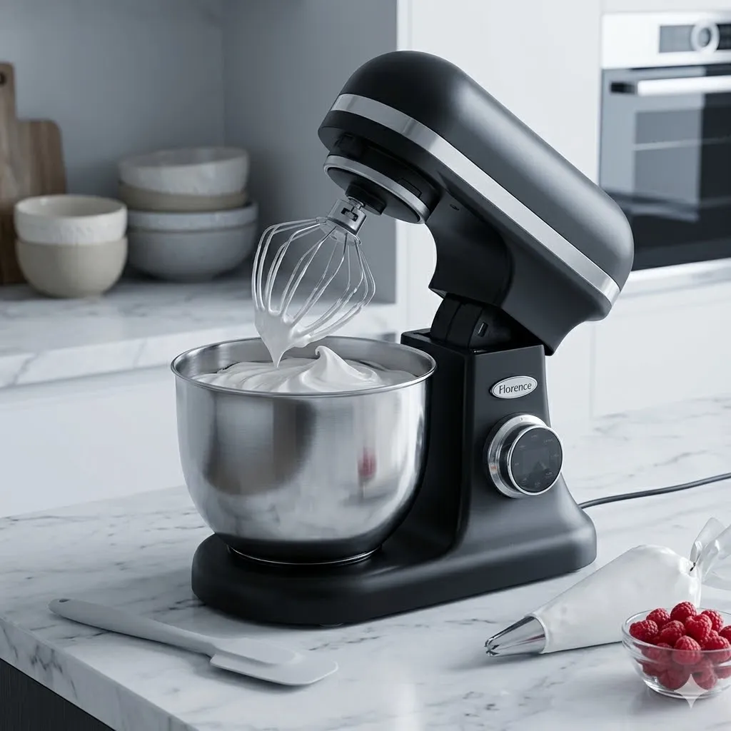 Robot Pétrin Florence 7L - 2000W avec Afficheur LCD - Noir 1.webp