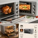 Four Électrique Enzo 52L avec Turbo Chaleur Tournante - Gris.webp