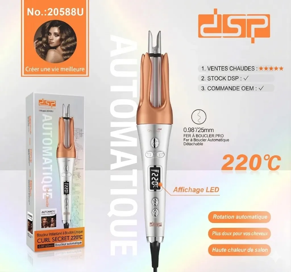 Fer à Boucler Professionnel DSP - 25mm - 220°C- 33 W1.webp