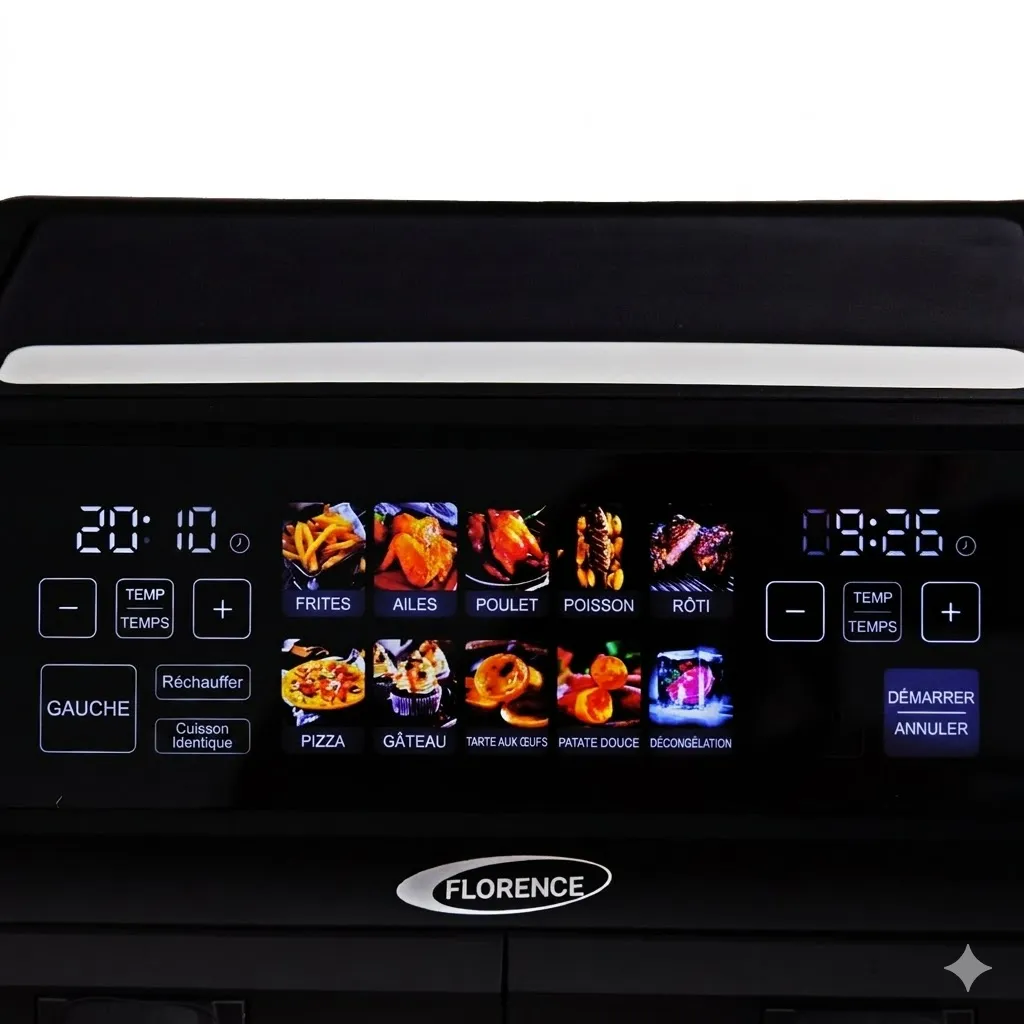 Air Fryer Florence 10 en 1 – 2200W, 8L avec 2 Paniers.webp