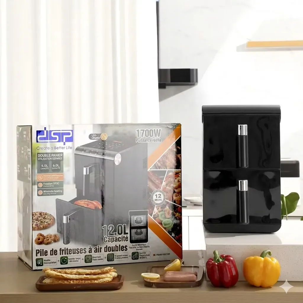 Air Fryer Hot-Seller Pro DSP – 1700W – Écran LCD.webp